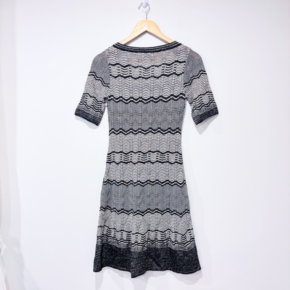 MISSONI Brown Sparkly Crochet Zigzag Dress - Picture 7 of 7